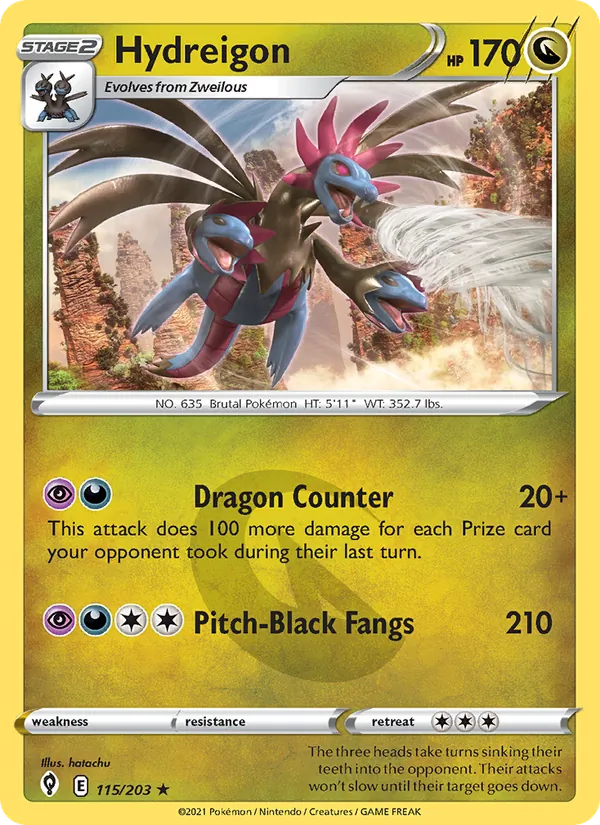 115-RH Hydreigon – Evolving Skies