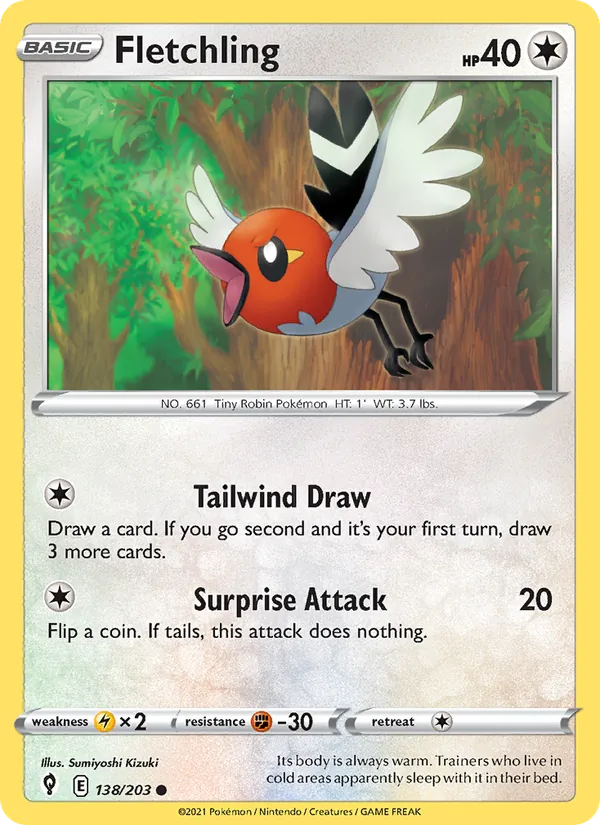 138-RH Fletchling – Evolving Skies
