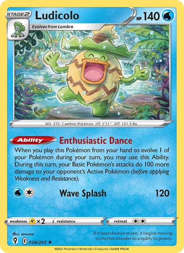 34-RH Ludicolo – Evolving Skies