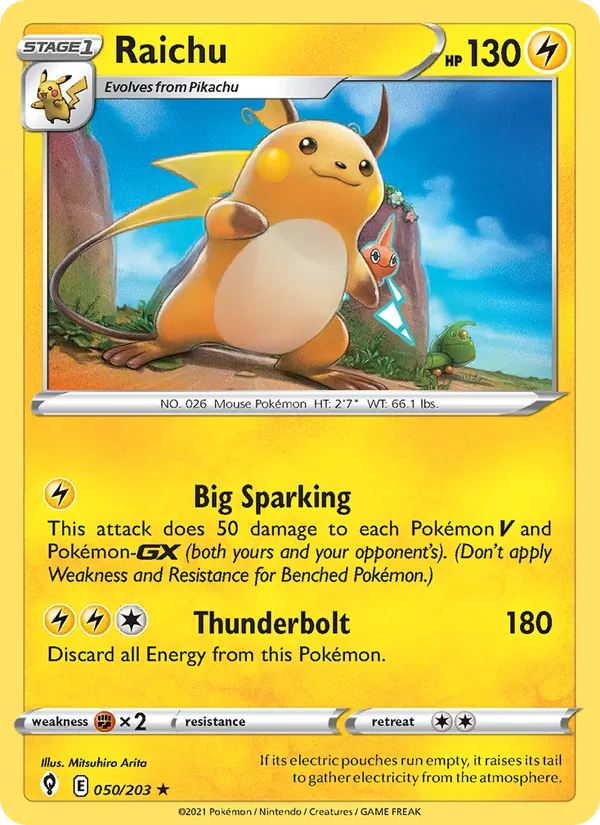 50-RH Raichu – Evolving Skies