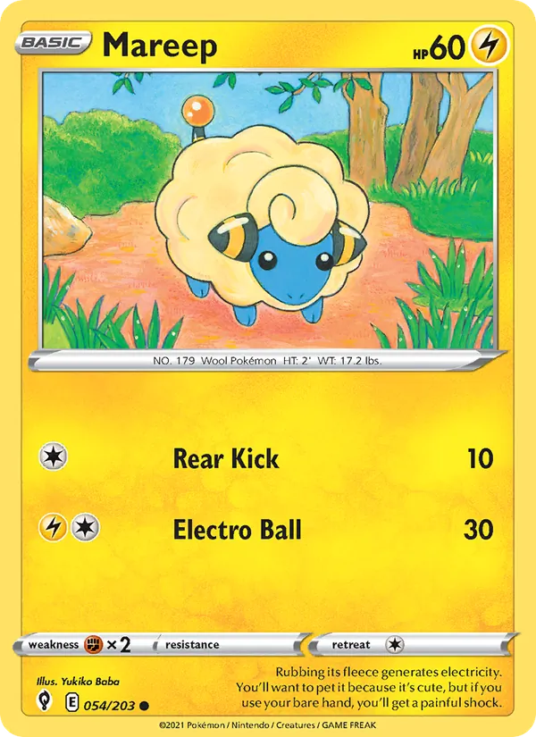 54-RH Mareep – Evolving Skies