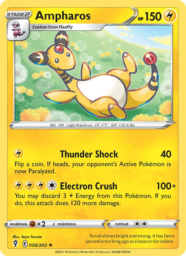56-RH Ampharos – Evolving Skies