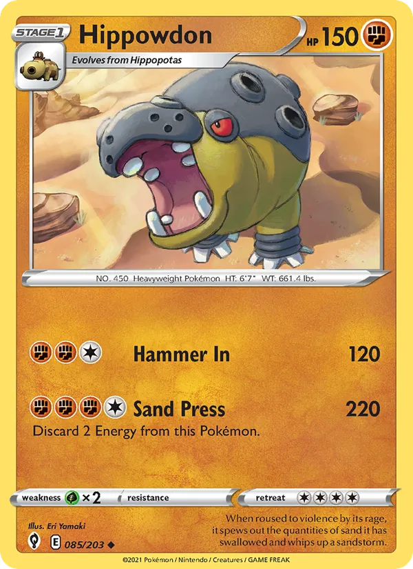 85-RH Hippowdon – Evolving Skies