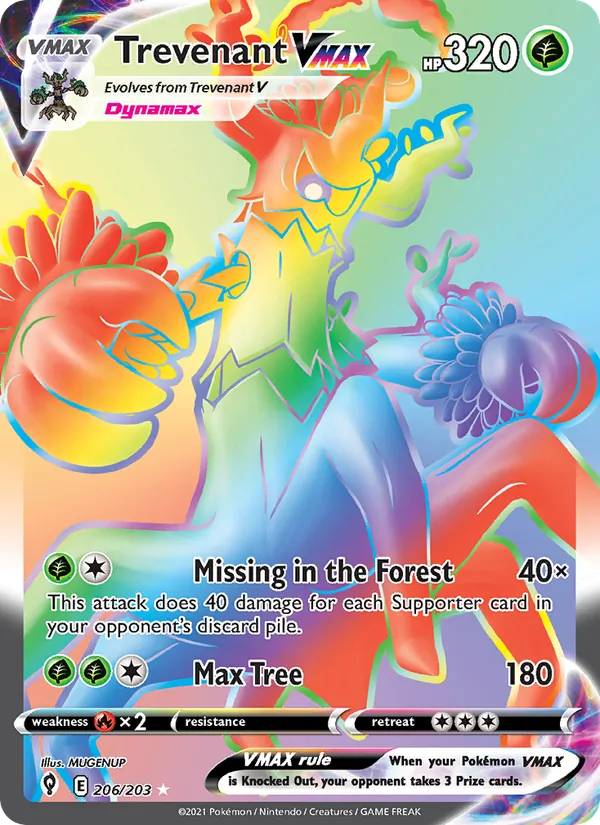 206 Trevenant VMAX – Evolving Skies