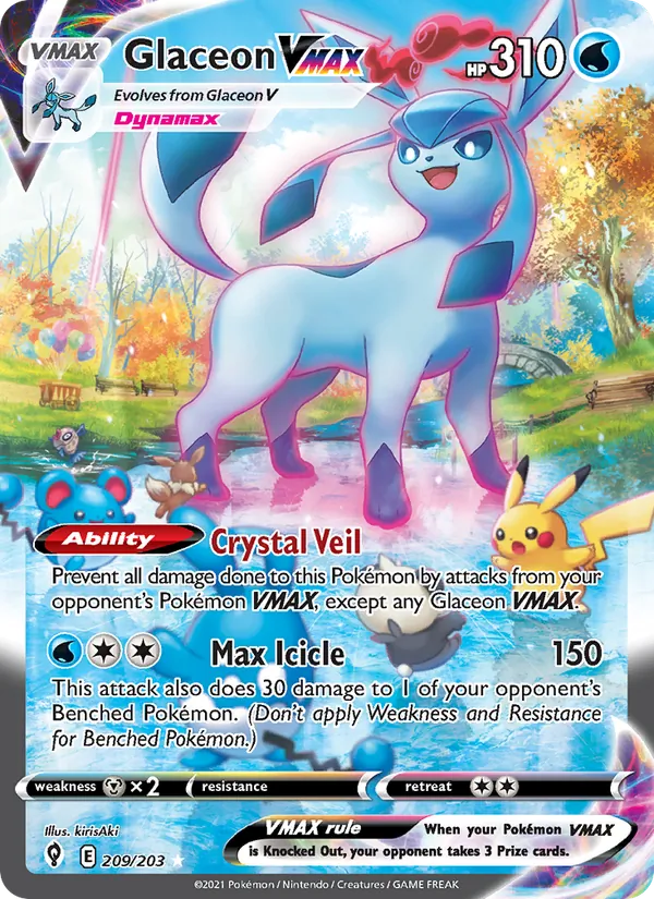 209 Glaceon VMAX – Evolving Skies