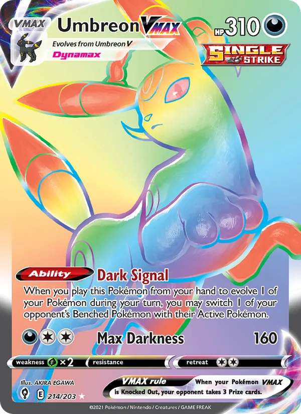 214 Umbreon VMAX – Evolving Skies