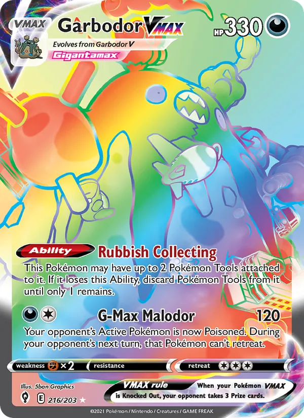 216 Garbodor VMAX – Evolving Skies