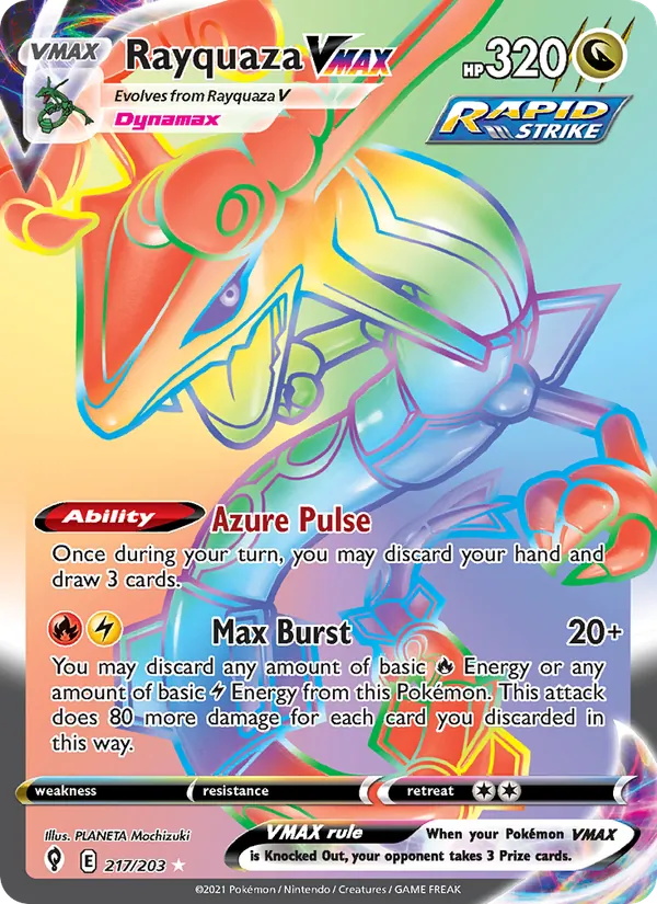 217 Rayquaza VMAX – Evolving Skies