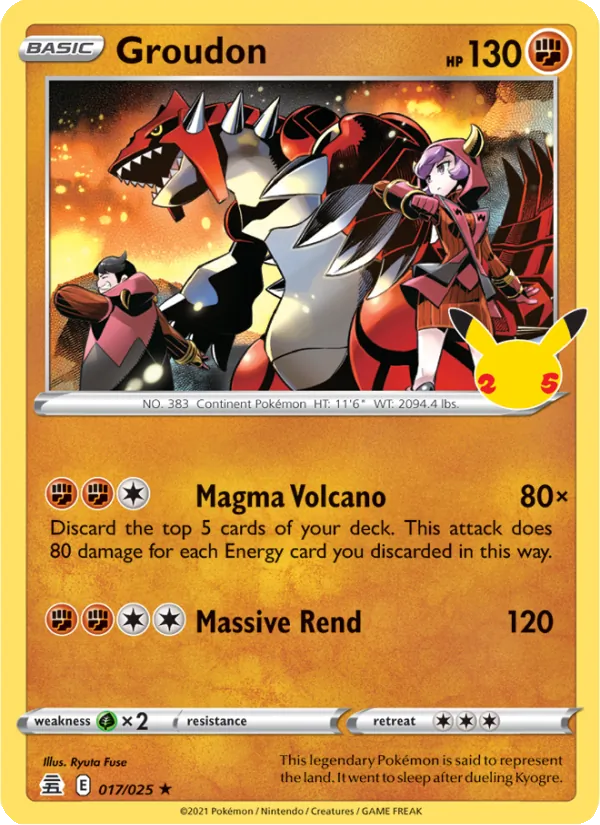 17 Groudon – Celebrations