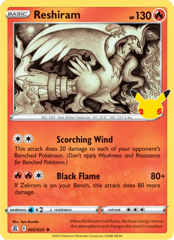 2 Reshiram – Celebrations