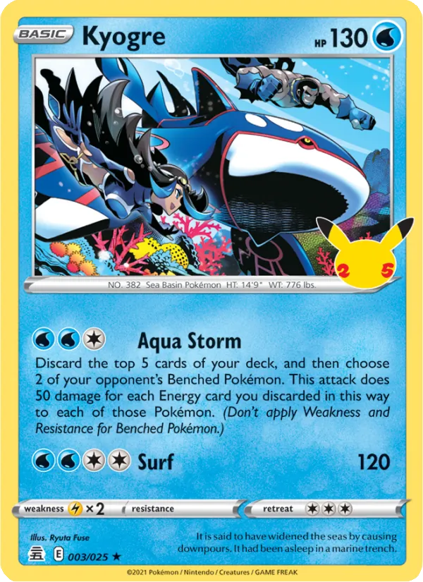 3 Kyogre – Celebrations