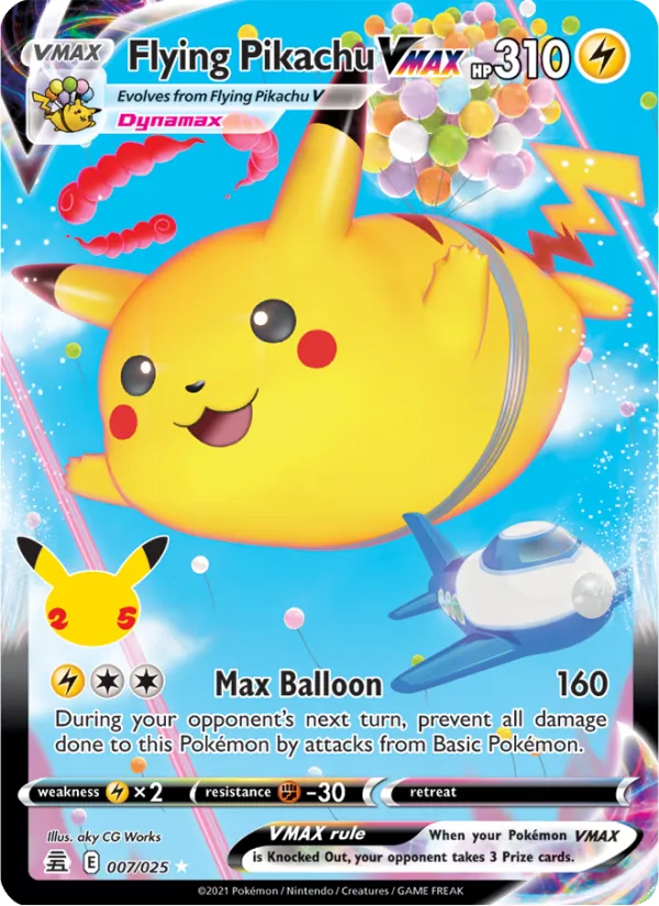 7 Flying Pikachu VMAX – Celebrations