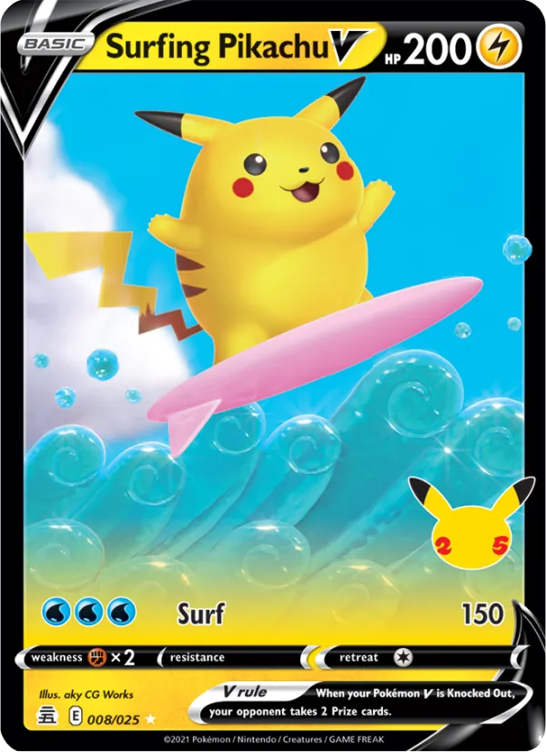 8 Surfing Pikachu V – Celebrations