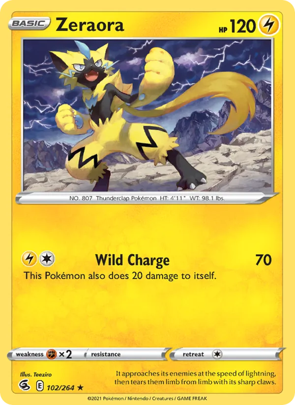 102 Zeraora – Fusion Strike