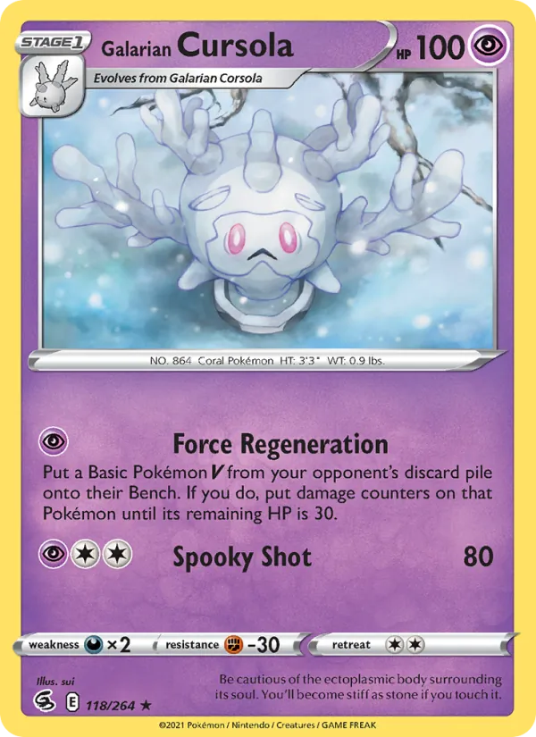 118 Galarian Cursola – Fusion Strike
