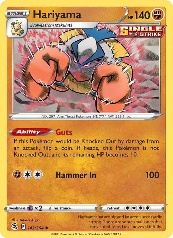 143 Hariyama – Fusion Strike