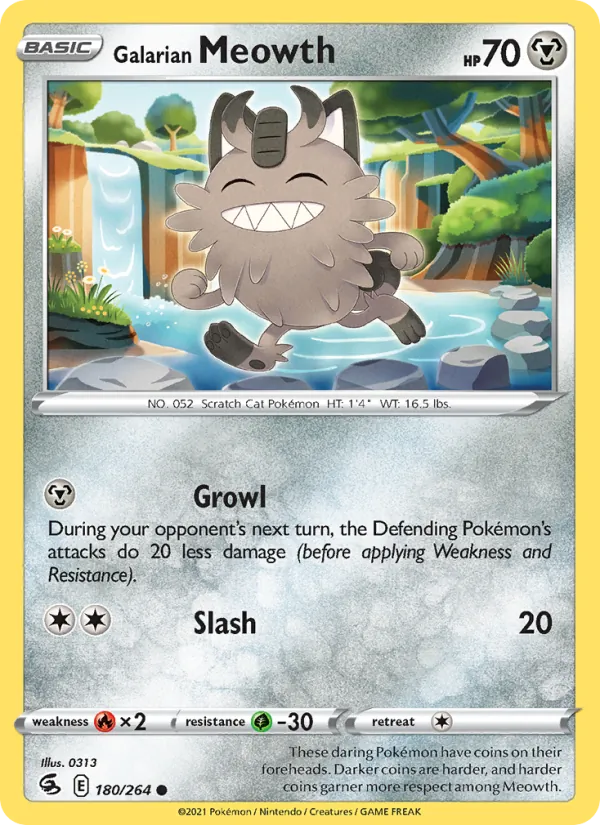 180 Galarian Meowth – Fusion Strike