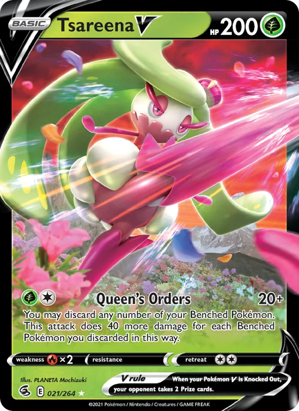 21 Tsareena V – Fusion Strike