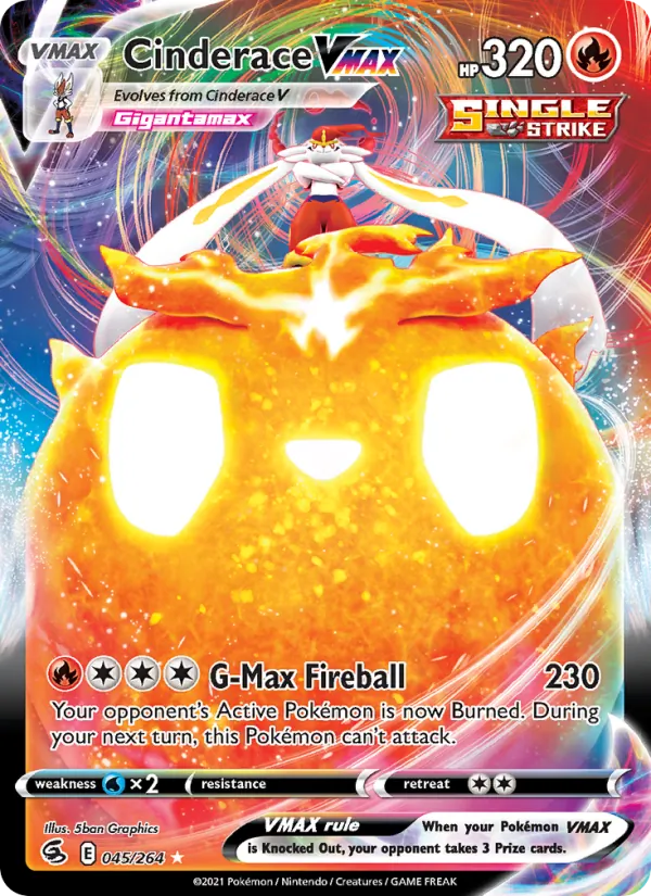 45 Cinderace VMAX – Fusion Strike