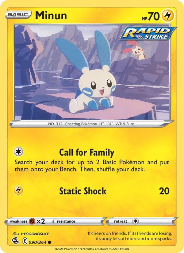 90 Minun – Fusion Strike