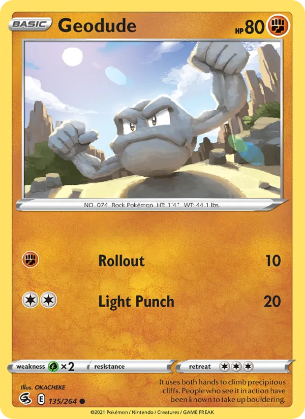 135-RH Geodude – Fusion Strike