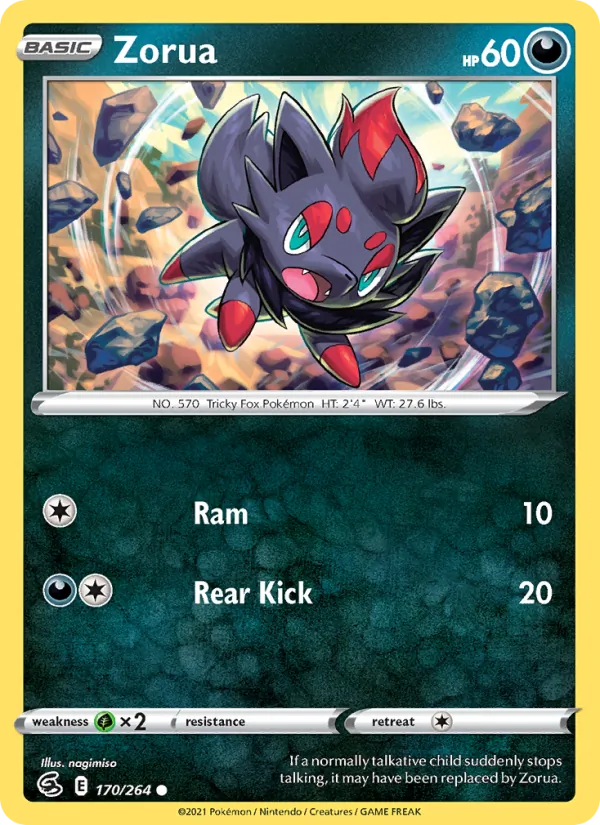 170-RH Zorua – Fusion Strike