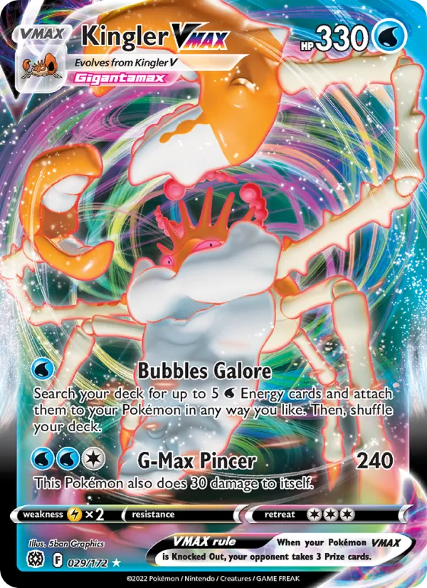 029 Kingler VMAX – Brilliant Stars
