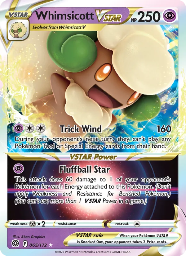 065 Whimsicott VSTAR – Brilliant Stars