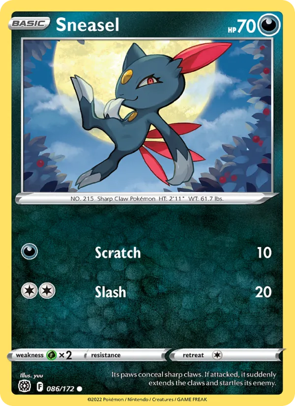 086 Sneasel – Brilliant Stars