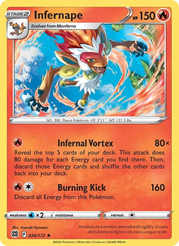 026-RH Infernape – Brilliant Stars