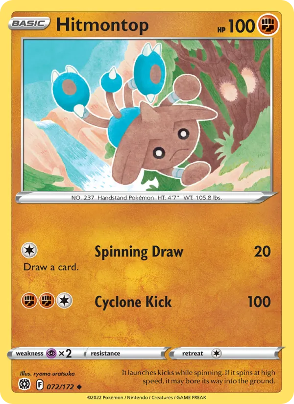 072-RH Hitmontop – Brilliant Stars