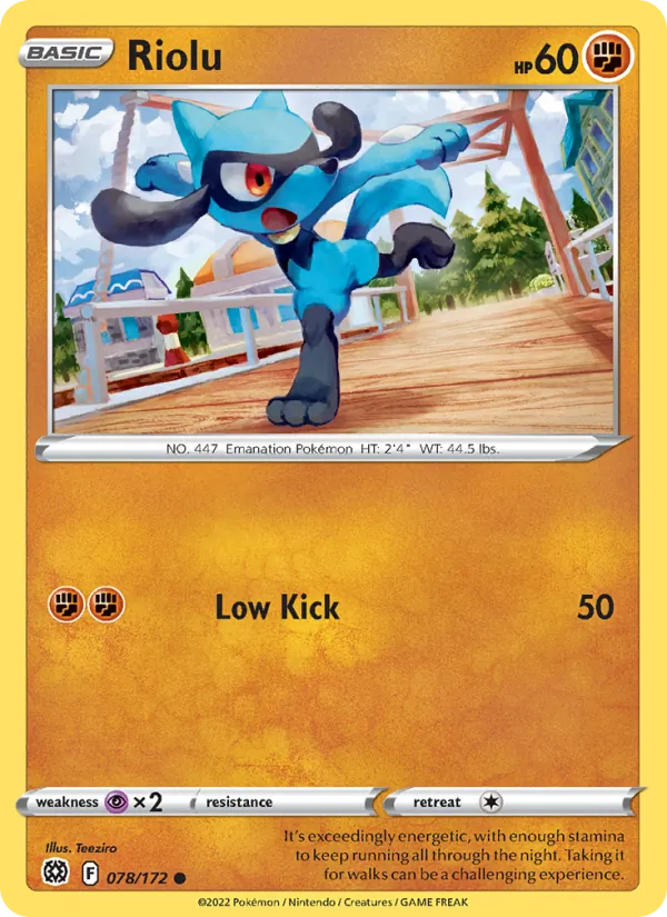 078-RH Riolu – Brilliant Stars