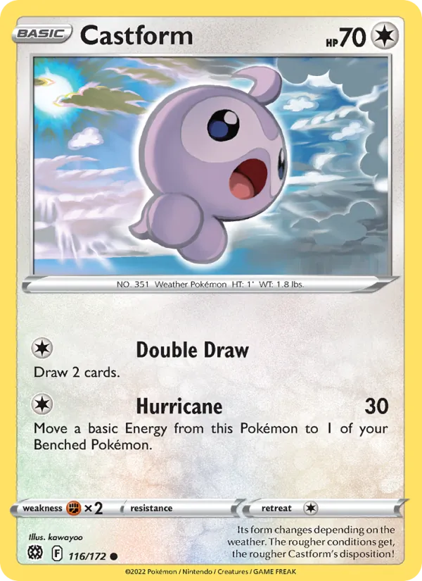 116-RH Castform – Brilliant Stars