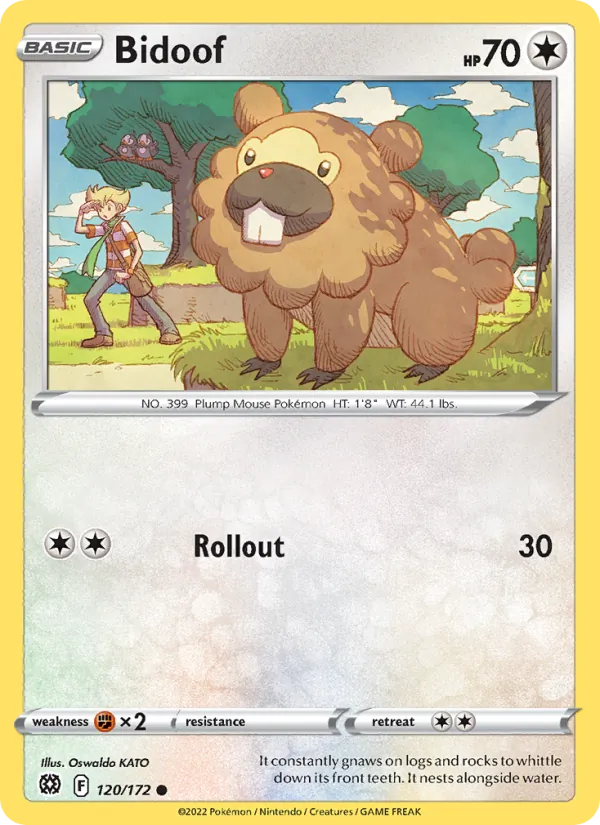120-RH Bidoof – Brilliant Stars