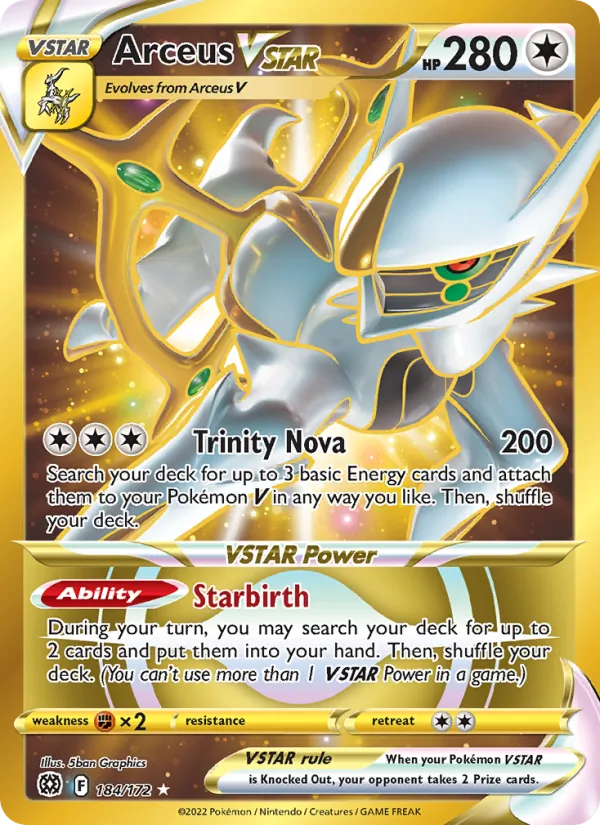 184 Arceus VSTAR – Brilliant Stars