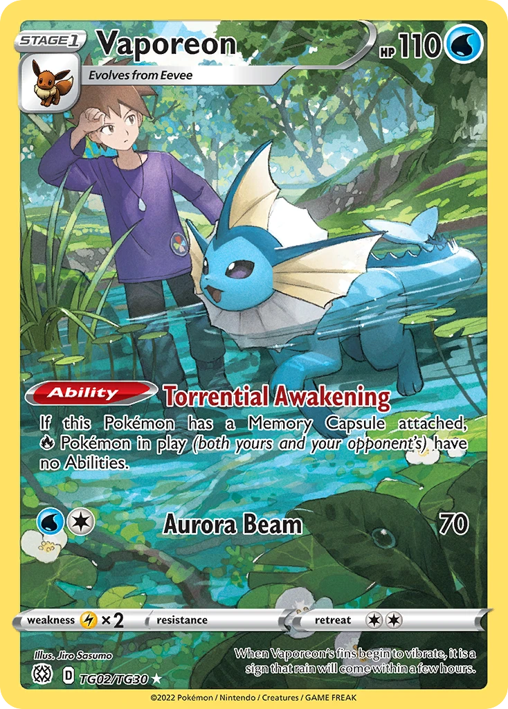 TG02 Vaporeon – Brilliant Stars