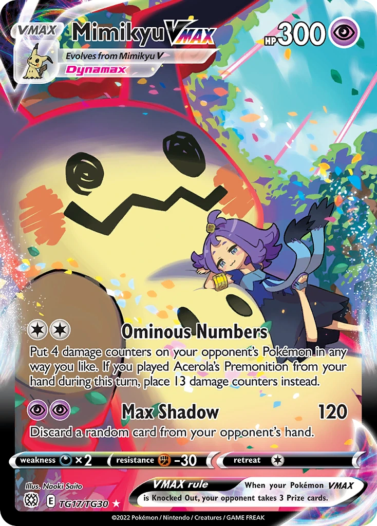 TG17 Mimikyu VMAX – Brilliant Stars