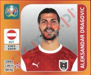 239 Aleksandar Dragovic – UEFA Euro 2020 Tournament Edition Panini