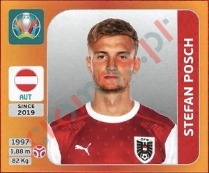 242 Stefan Posch – UEFA Euro 2020 Tournament Edition Panini