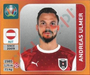 244 Andreas Ulmer – UEFA Euro 2020 Tournament Edition Panini