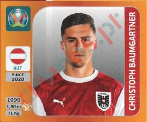 246 Christoph Baumgartner – UEFA Euro 2020 Tournament Edition Panini