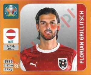 247 Florian Grillitsch – UEFA Euro 2020 Tournament Edition Panini