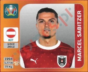 250 Marcel Sabitzer – UEFA Euro 2020 Tournament Edition Panini