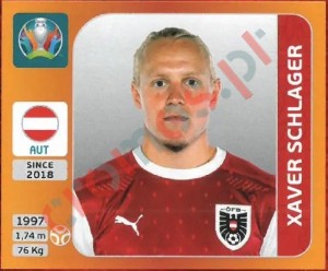 251 Xaver Schlager – UEFA Euro 2020 Tournament Edition Panini