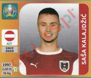 253x Saša Kalajdžić – UEFA Euro 2020 Tournament Edition Panini
