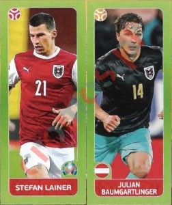 258 Stefan Lainer / Julian Baumgartlinger – UEFA Euro 2020 Tournament Edition Panini