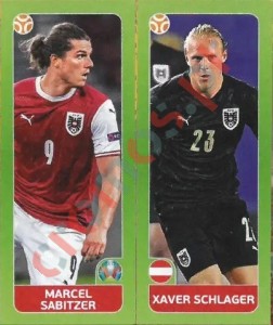 260 Marcel Sabitzer / Xaver Schlager – UEFA Euro 2020 Tournament Edition Panini