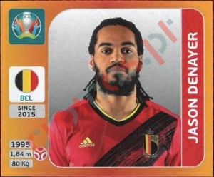 129 Jason Denayer – UEFA Euro 2020 Tournament Edition Panini