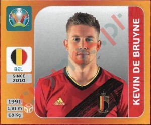 132 Kevin De Bruyne – UEFA Euro 2020 Tournament Edition Panini