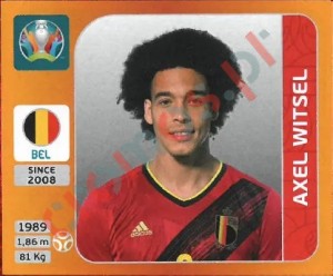 136 Axel Witsel – UEFA Euro 2020 Tournament Edition Panini